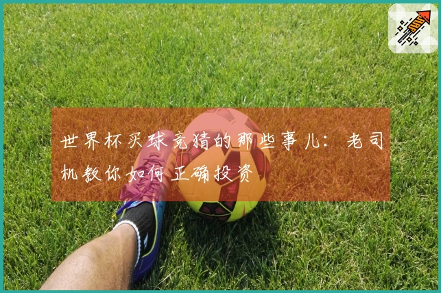 世界杯买球竞猜的那些事儿：老司机教你如何正确投资